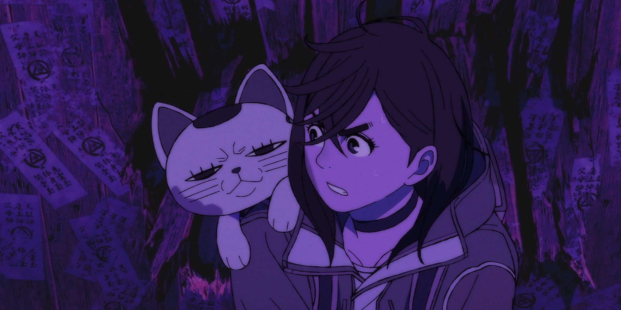 Momo consults Turbo Granny in the Dandadan: Evil Eye film