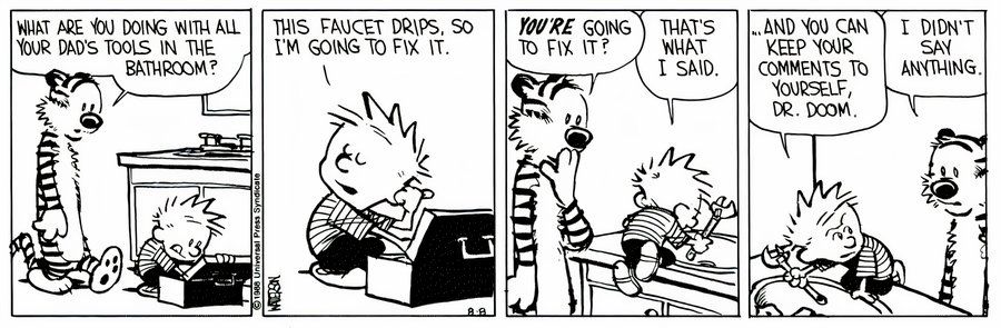 Calvin y Hobbes Pop Culture - Dr. Doom Tiene un Mal Presentimiento Sobre Esto