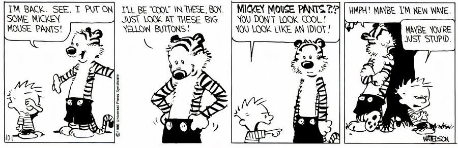 Calvin y Hobbes Pop Culture - Hobbes como Mickey Mouse