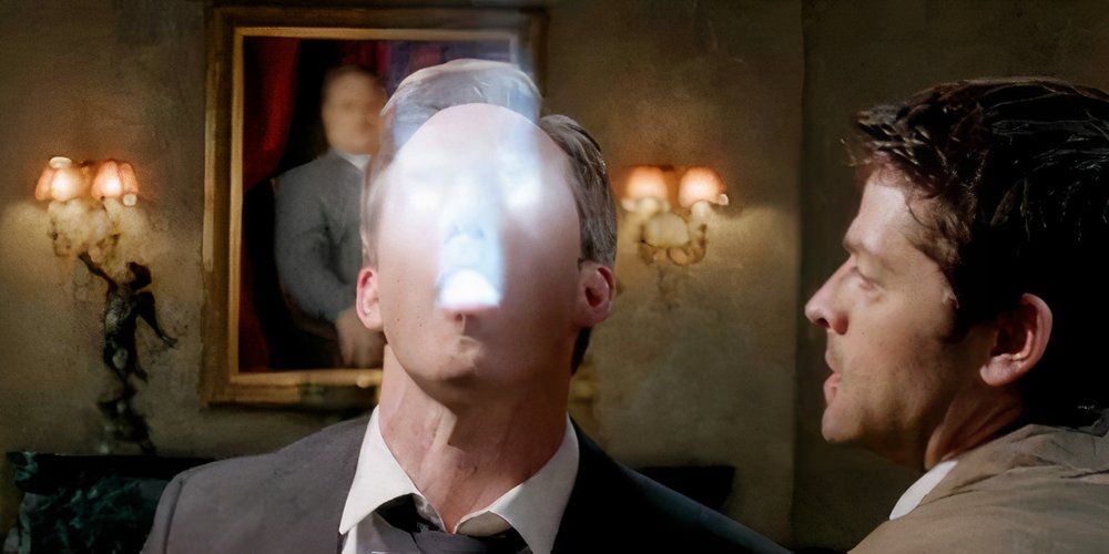 Castiel kills the angel Bartholomew in Supernatural