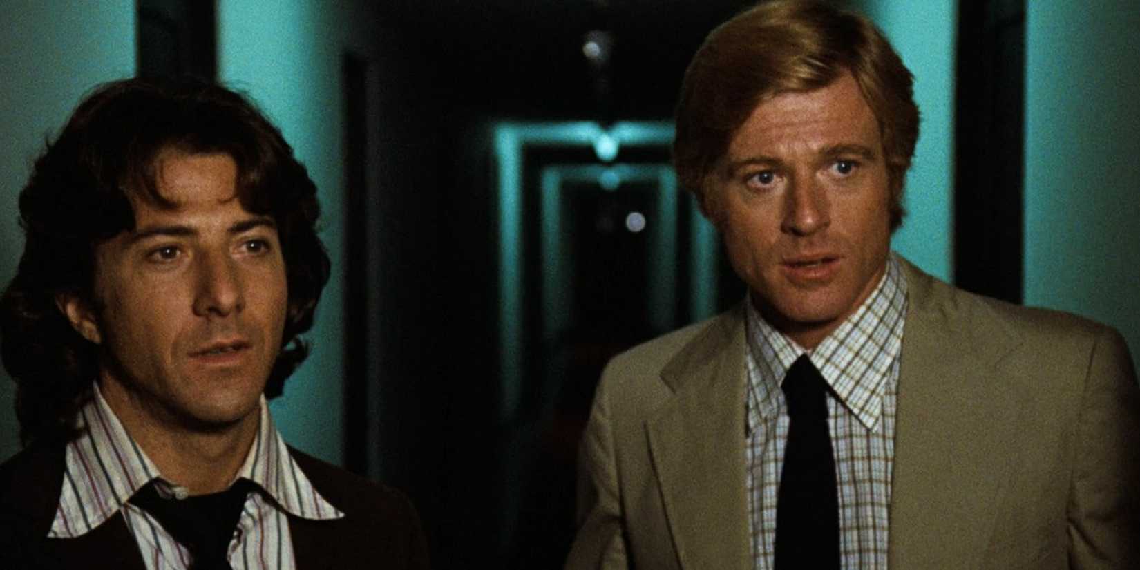 Dustin Hoffman e Robert Redford em All the President's Men