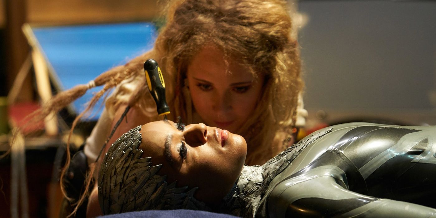 Robot being operated on