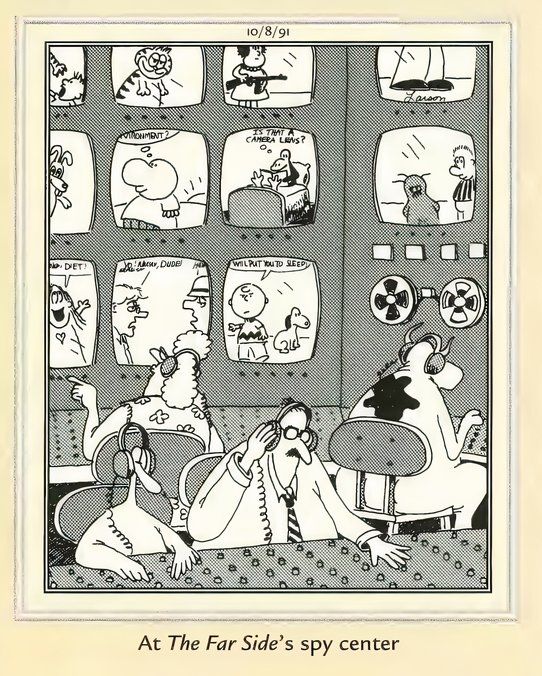 Far Side Meta - Spying on the Other Comic Strips