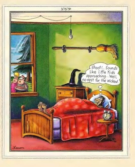 Far Side Witch and Magicians - No Rest for the Wicked