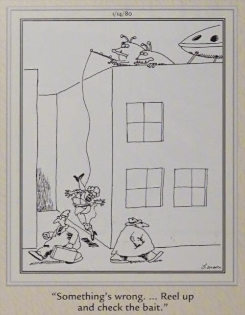 Aliens fish for people