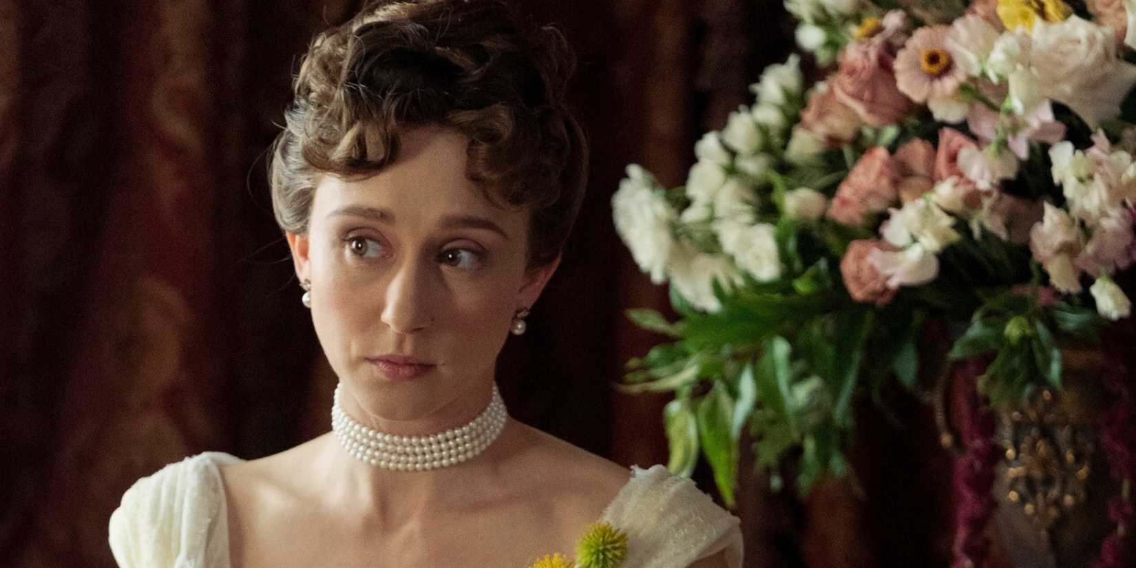 Gladys (Taissa Farmiga) in The Gilded Age Season 3
