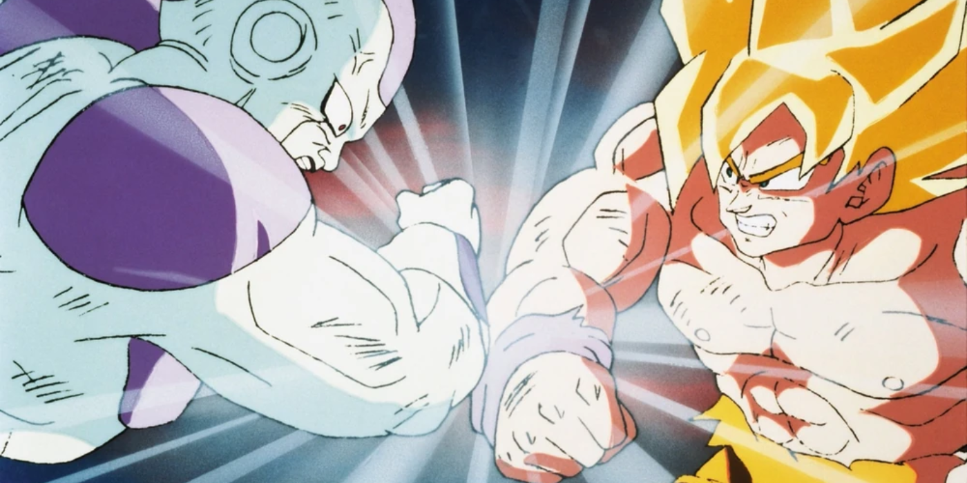 Goku (Super Saiyan) against Frieza (final form) (3)