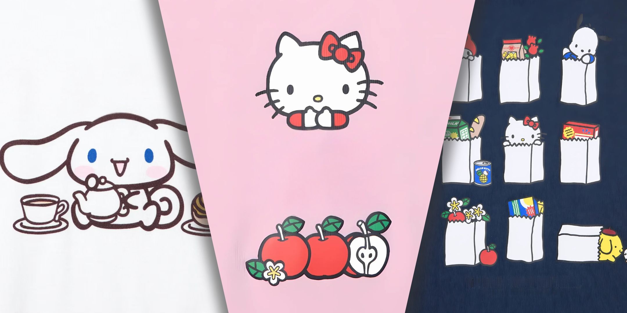 Cinnamoroll de Sanrio, Hello Kitty and other Mascot characters in Uniqlo Designs