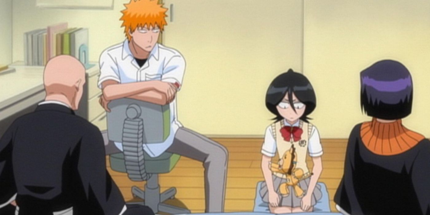 Ikkaku and Yumichika speak to Ichigo and Rukia in episode 229 (1) by Bleach in episode 229 (1)