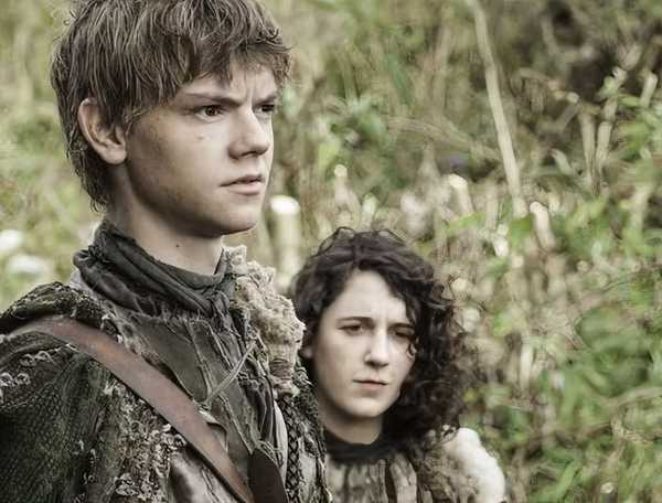 Jojen and Meera Reed in Game of Thrones