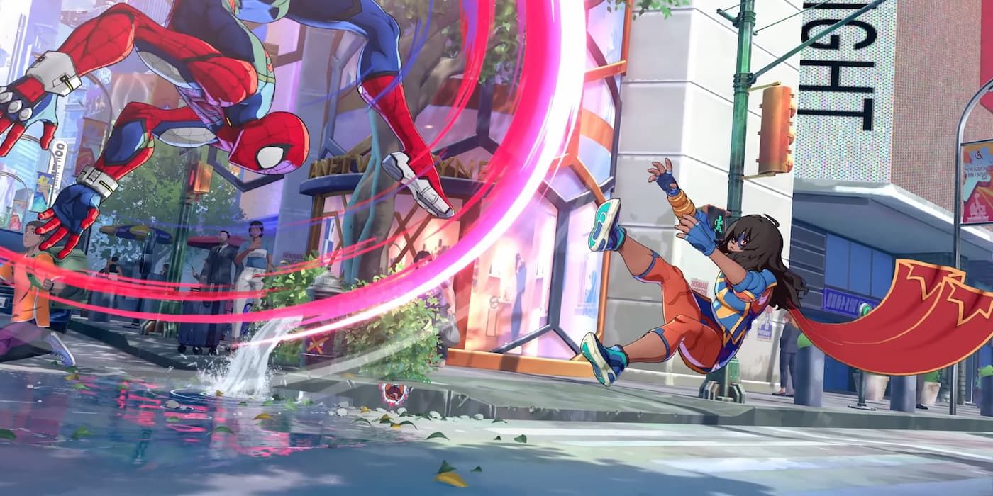 Marvel Tokon Fighting Souls Spider-Man vs Ms Marvel fight