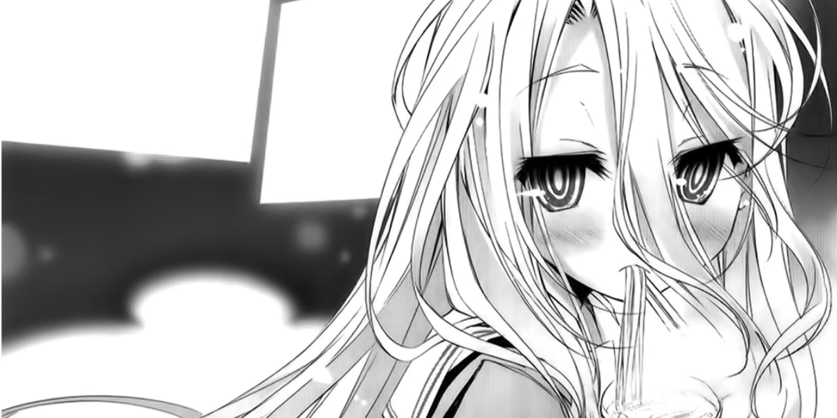 Shiro in no life without life manga