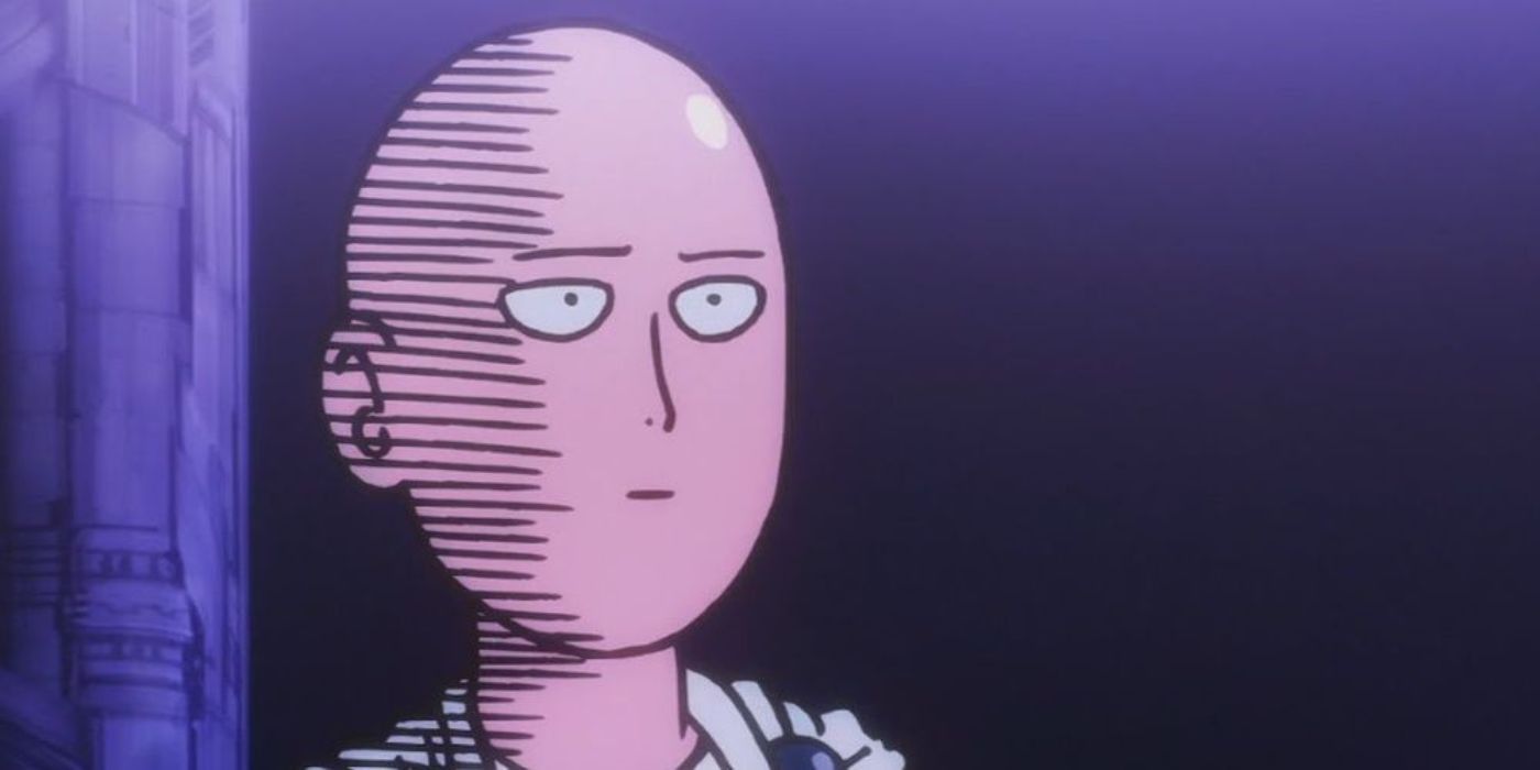 Saitama says OK after Boros speaks about his power being unleashed in One Punch Man.