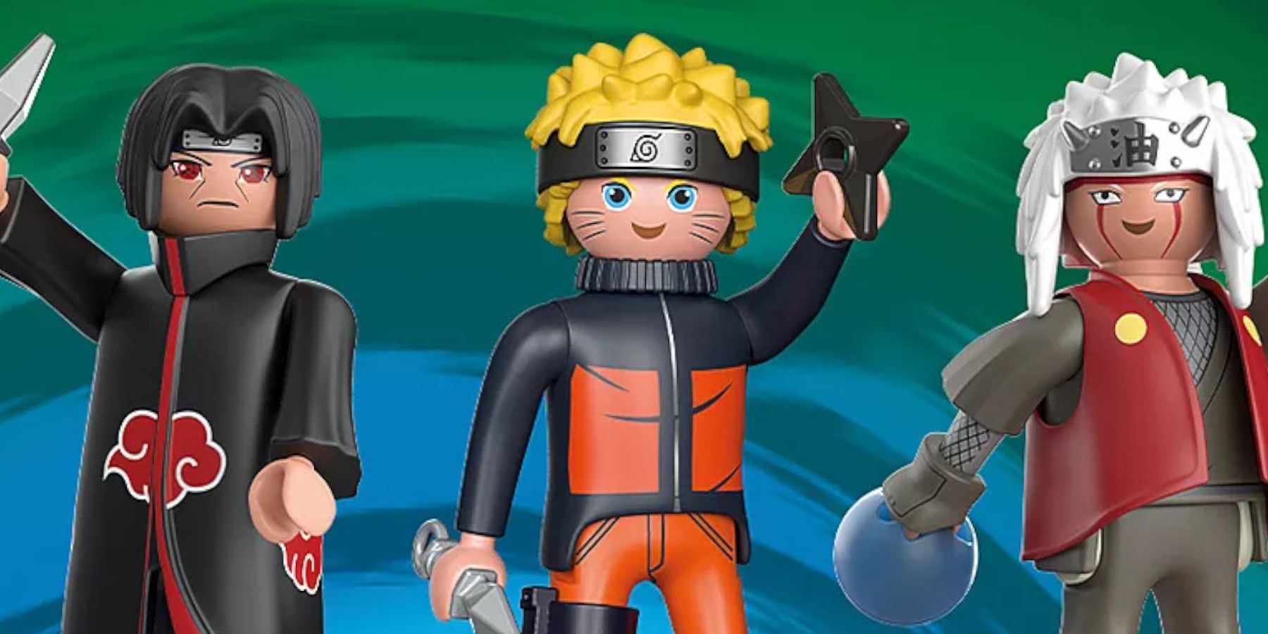 Playmobil Naruto promotional image, showing Naruto posing