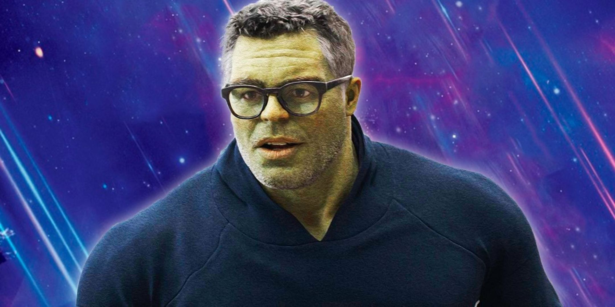The Hulk against a starry backdrop