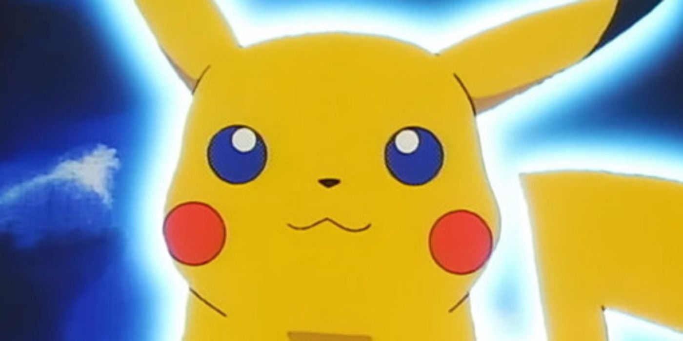 Puka the Pikachu, distinguished by his unique blue eyes.