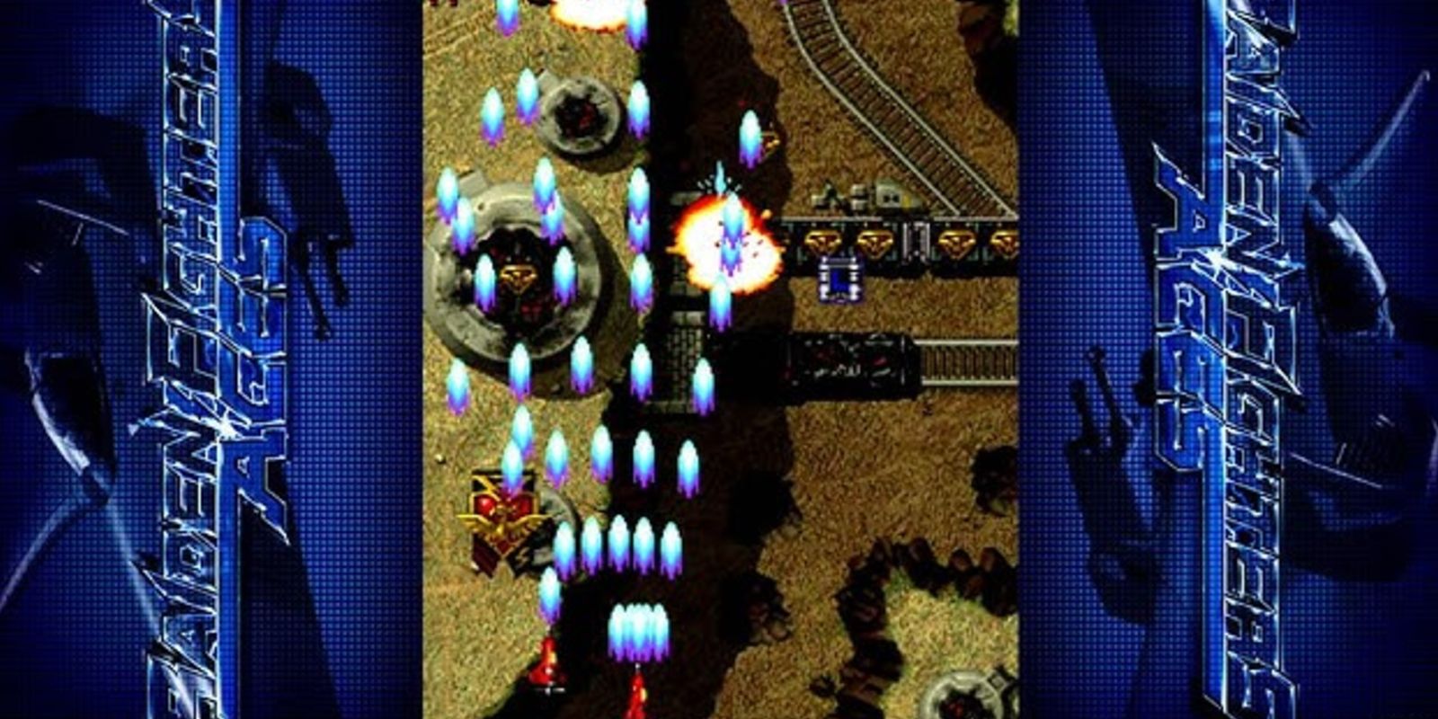 Raiden Fighters Aces Gameplay with players firing at enemies