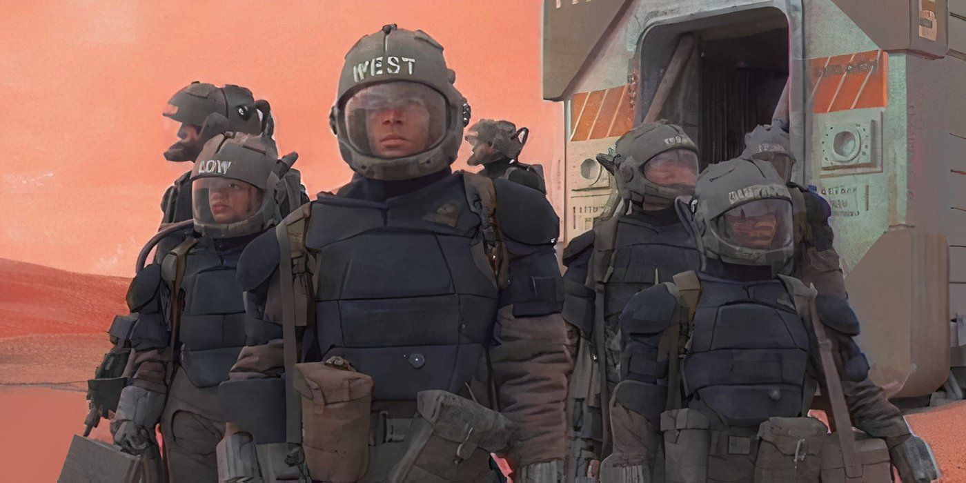 A team of soldiers from the Space Aviator Cavalry