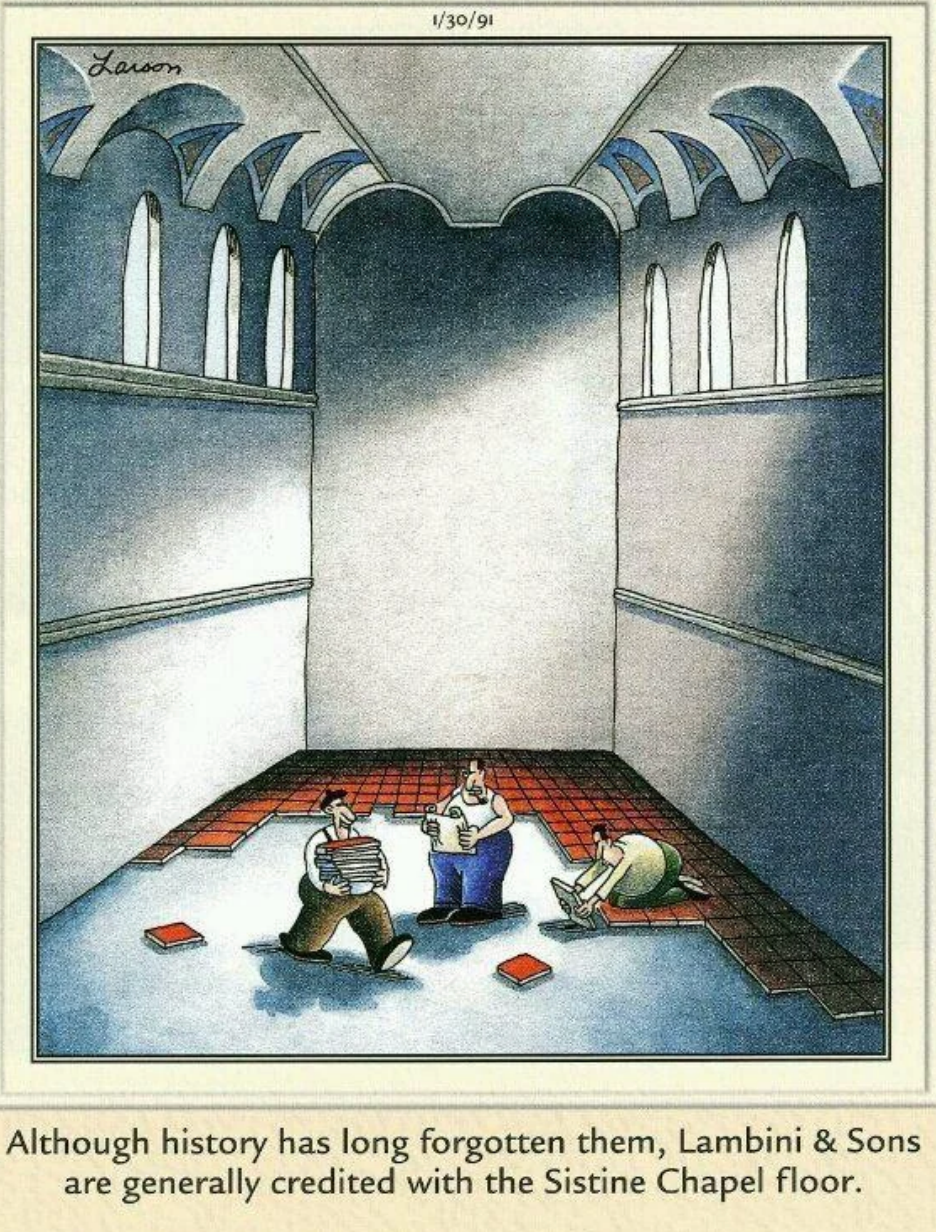 Lambini y Hijos construyen el suelo de la Capilla Sixtina