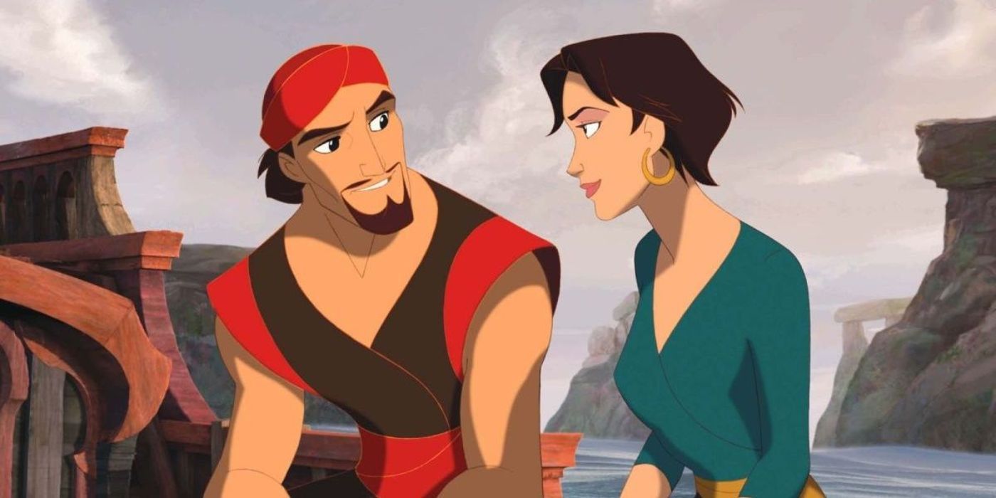Sinbad speaks to Lady Marina at Sinbad: Legend of the Seven Seas.