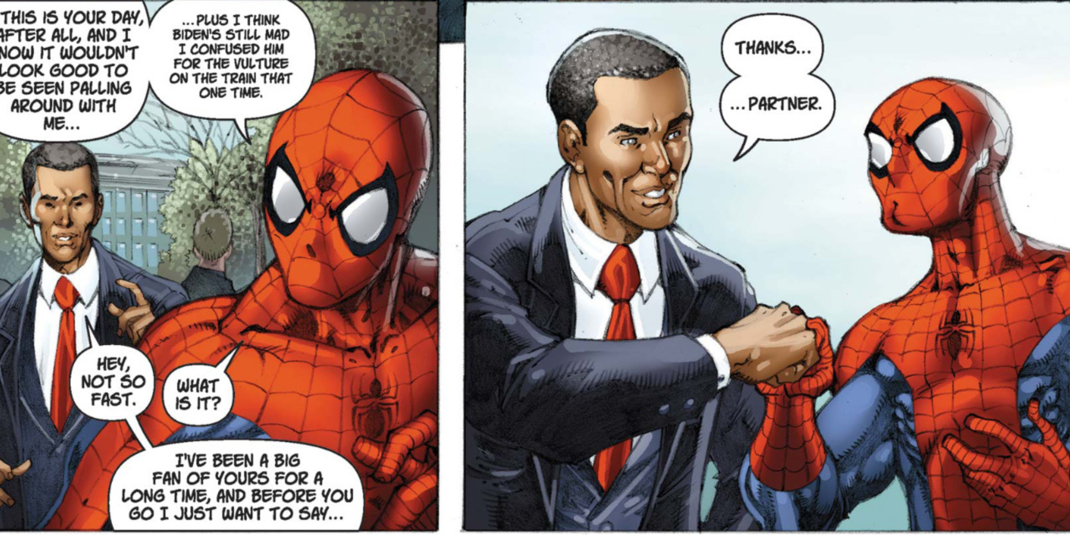 Spider-Man y Obama