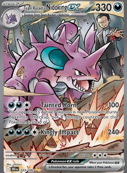 Nidoking ex de Team Rocket