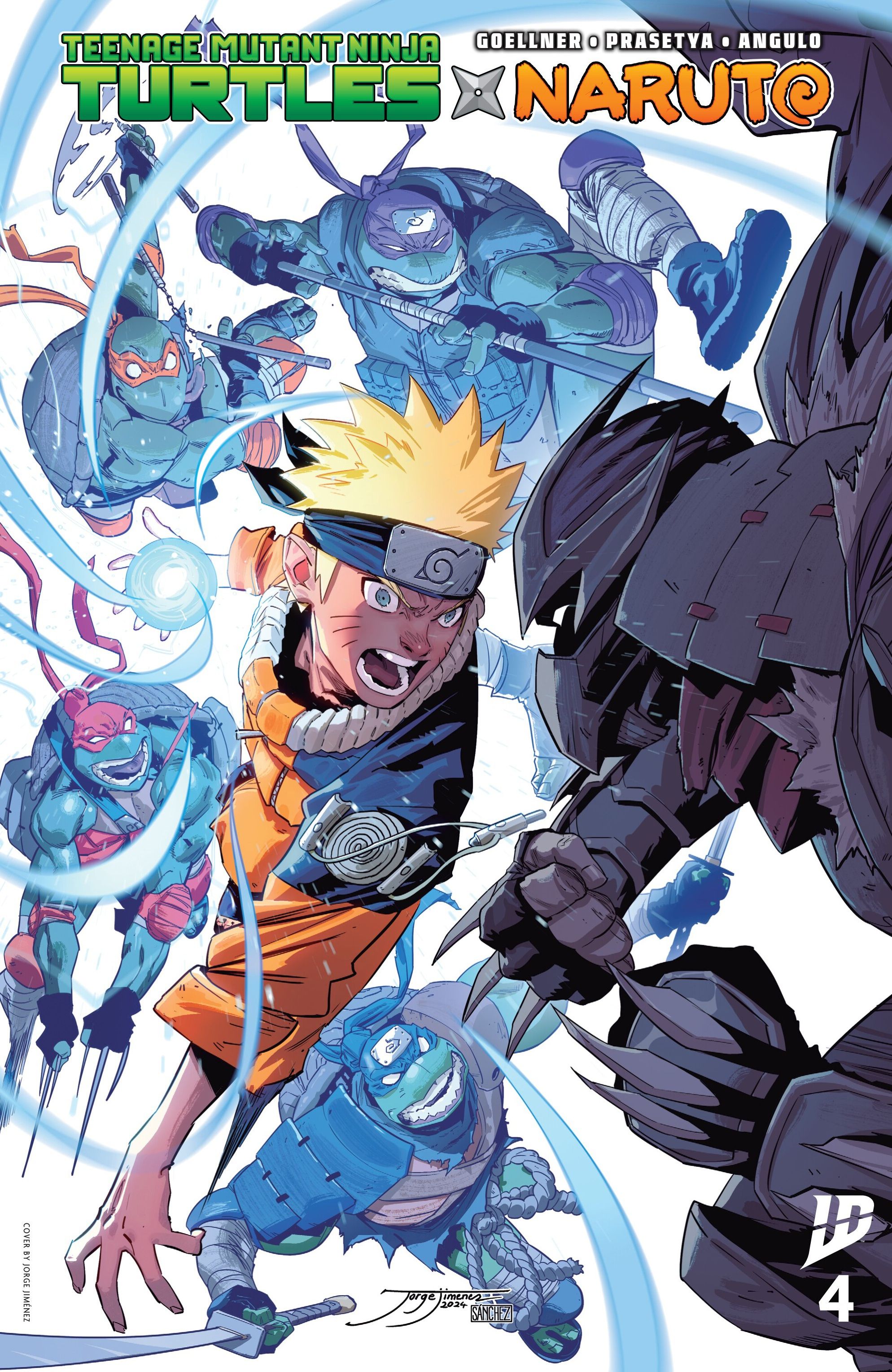 The Ninja Turtle X Ninja teenage cover # 4
