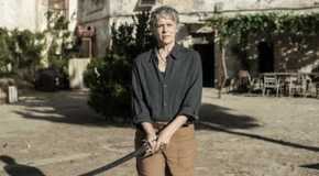 Carol Peletier holding a sword on The Walking Dead: Daryl Dixon