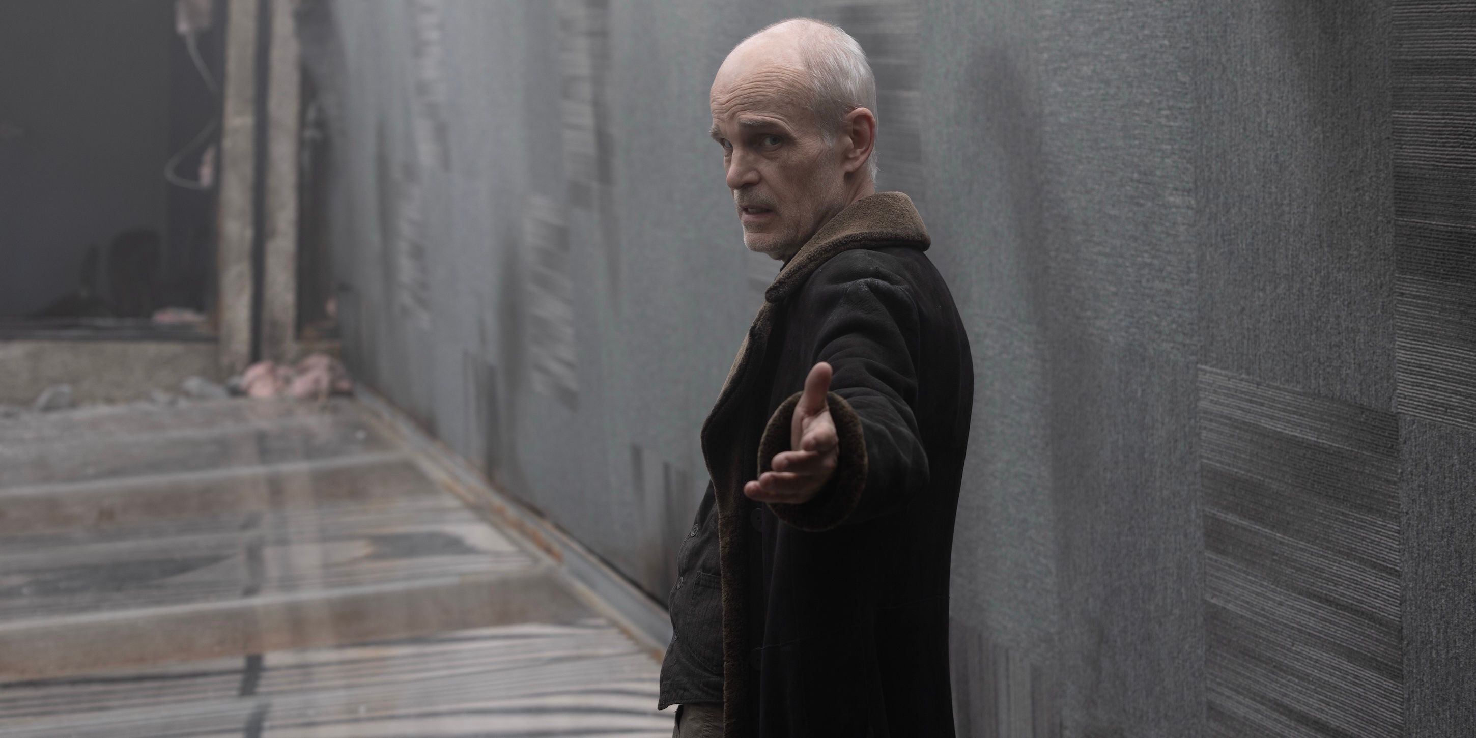 The Croat holding out his hand on The Walking Dead: Dead City