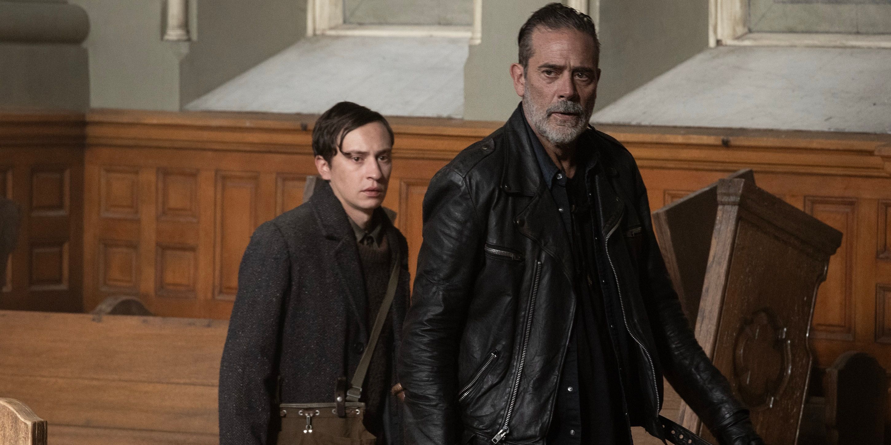Benjamin Pierce and Negan on The Walking Dead: Dead City