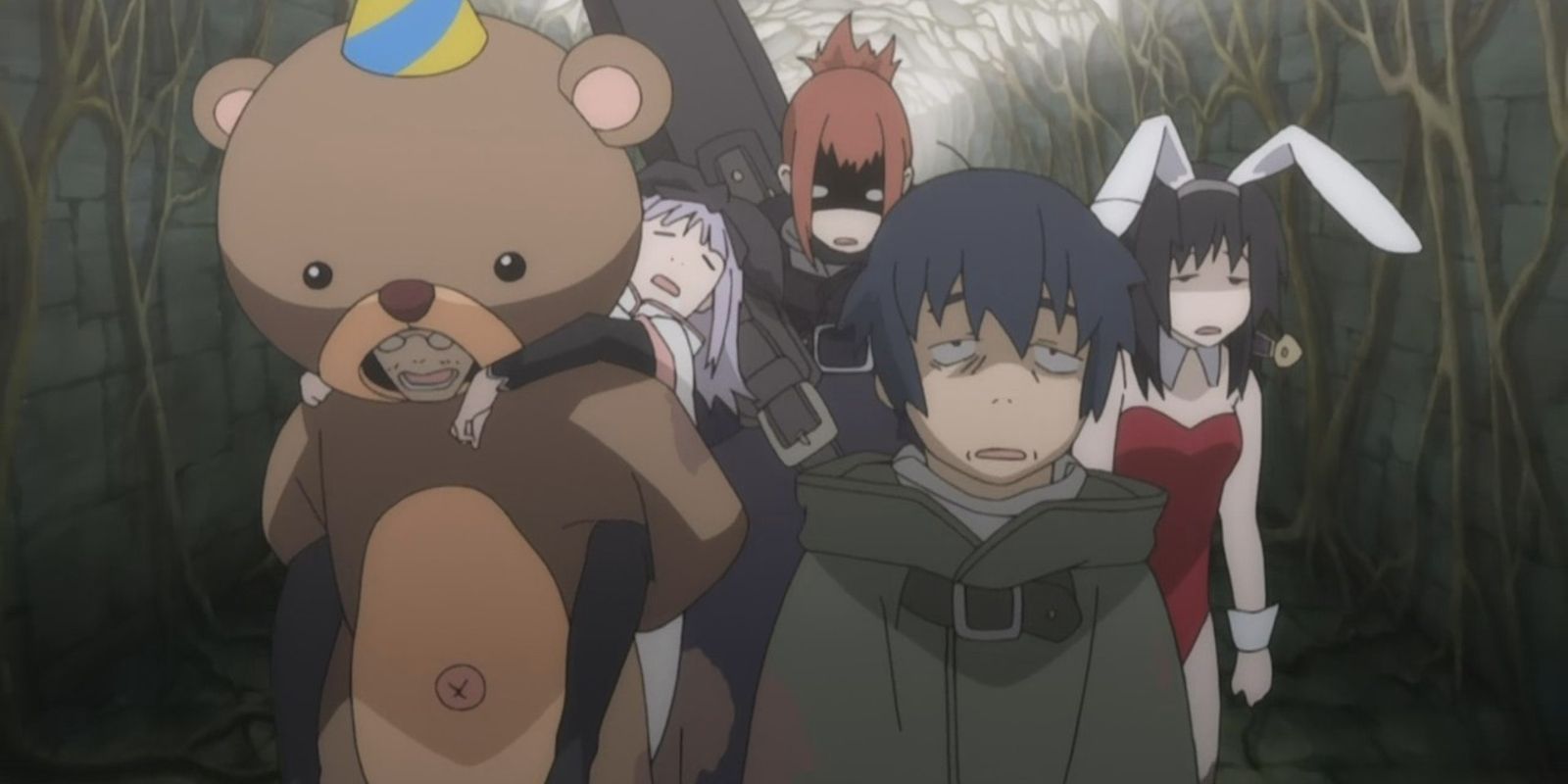 Tower of Druaga Sword of Uruk Tired Party walking in silly outfits