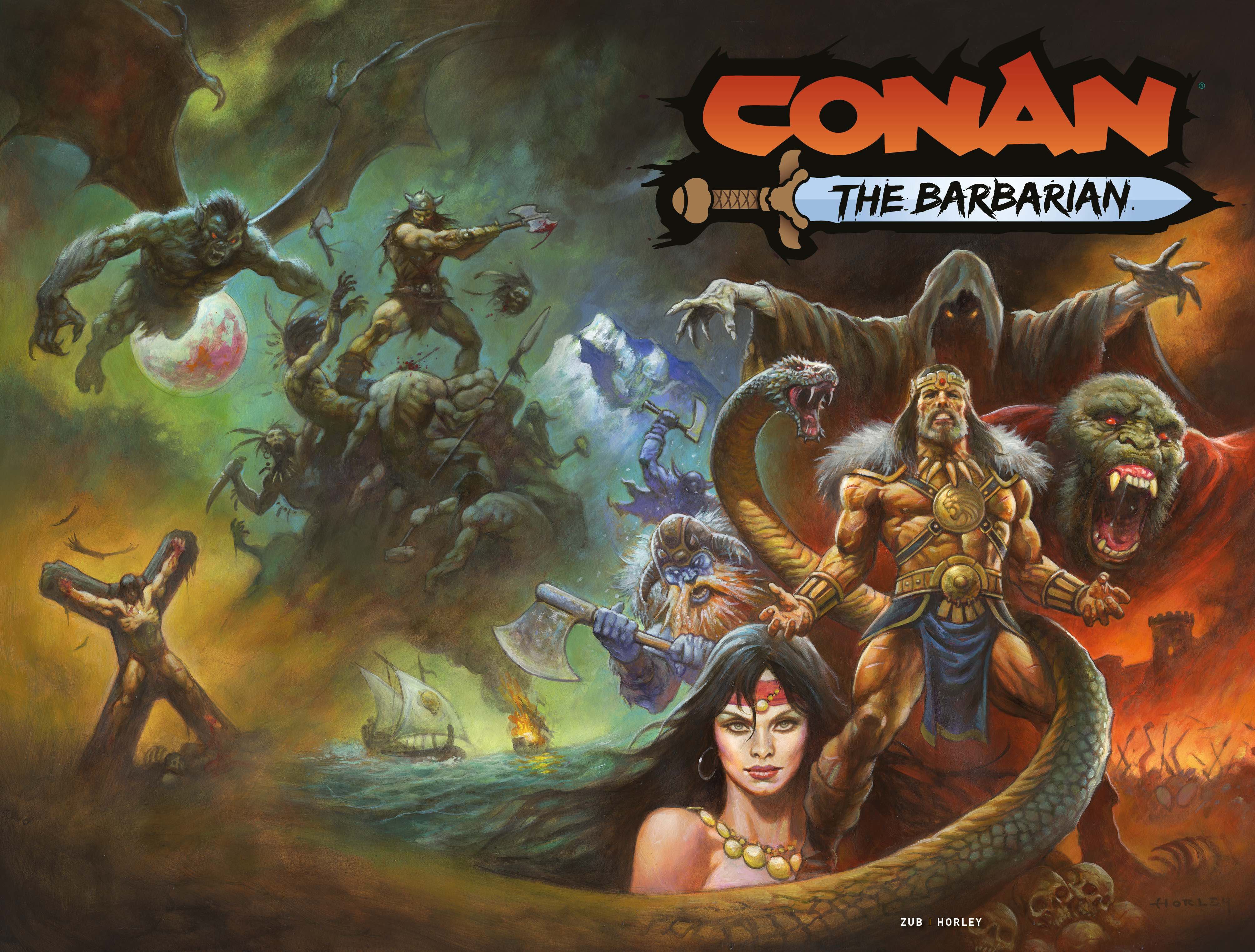 Capa wraparound de Conan the Barbarian #25