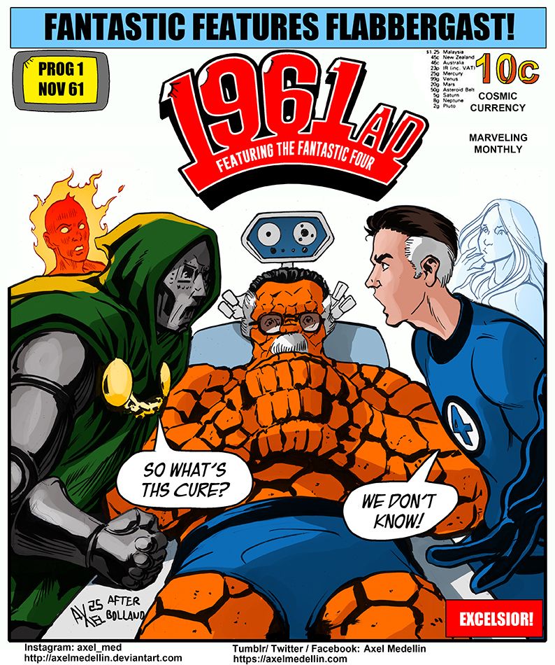 Doctor Doom and Mister Fantastic face off