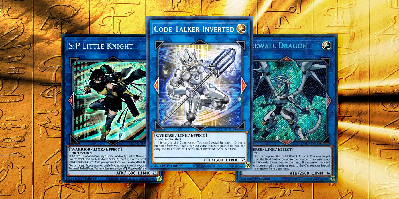 Kartu Yu-Gi-Oh! Code Talker Terbalik, Firewall Dragon, dan S:P Little Knight