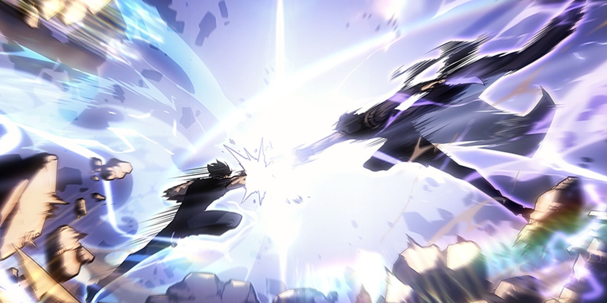 Sung Suho fights Sung Jinwoo in the epilogue of the Solo Leveling manhwa