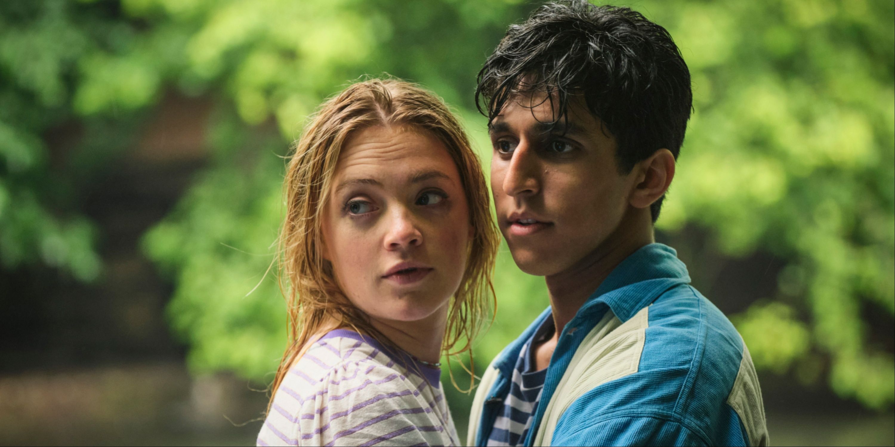 Andie Bell and Sal Singh hug in A Good Girl's Guide to Murder