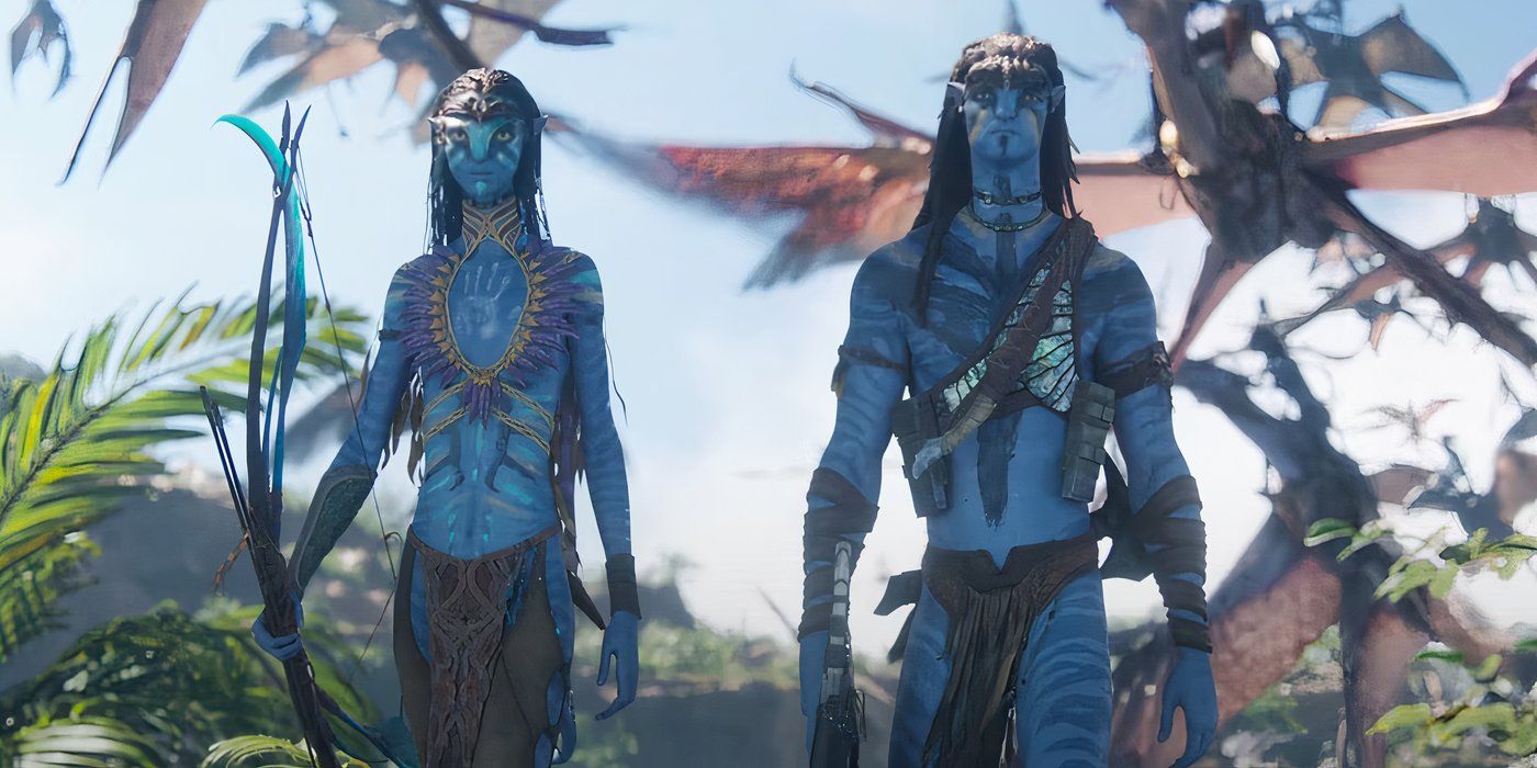 Jake and Neytiri prepare for battle in Avatar: fire and ash.