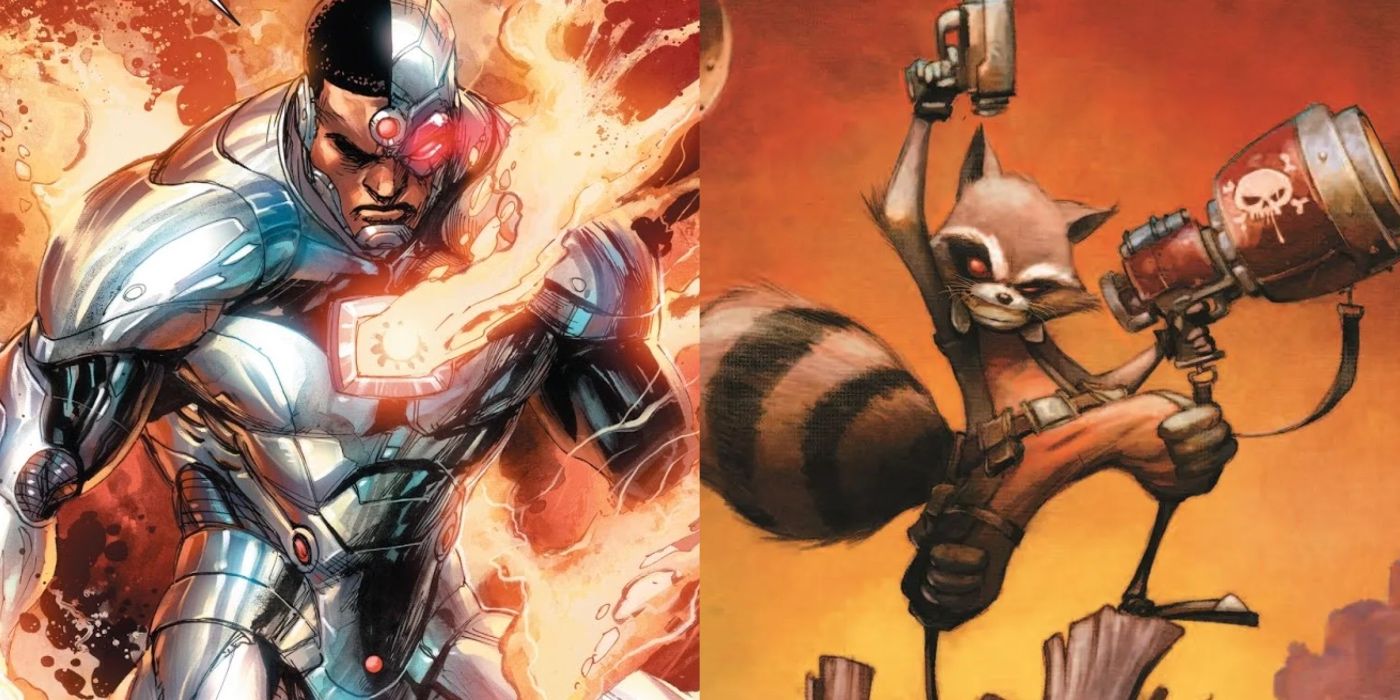 Cyborg and Rocket Raccoon