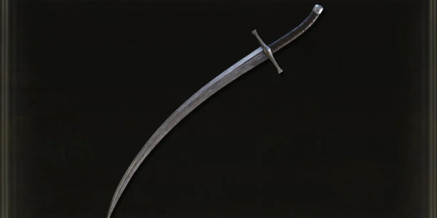 Elden Ring Key Art de la cuchilla curva.