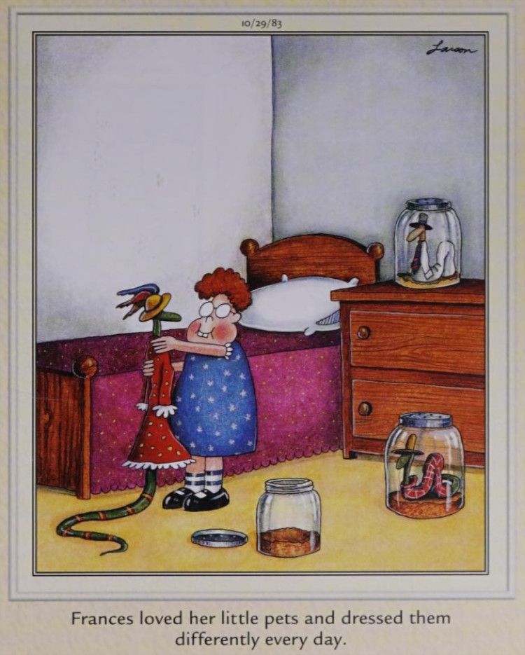 Uma menina fantasiando serpentes de estimação