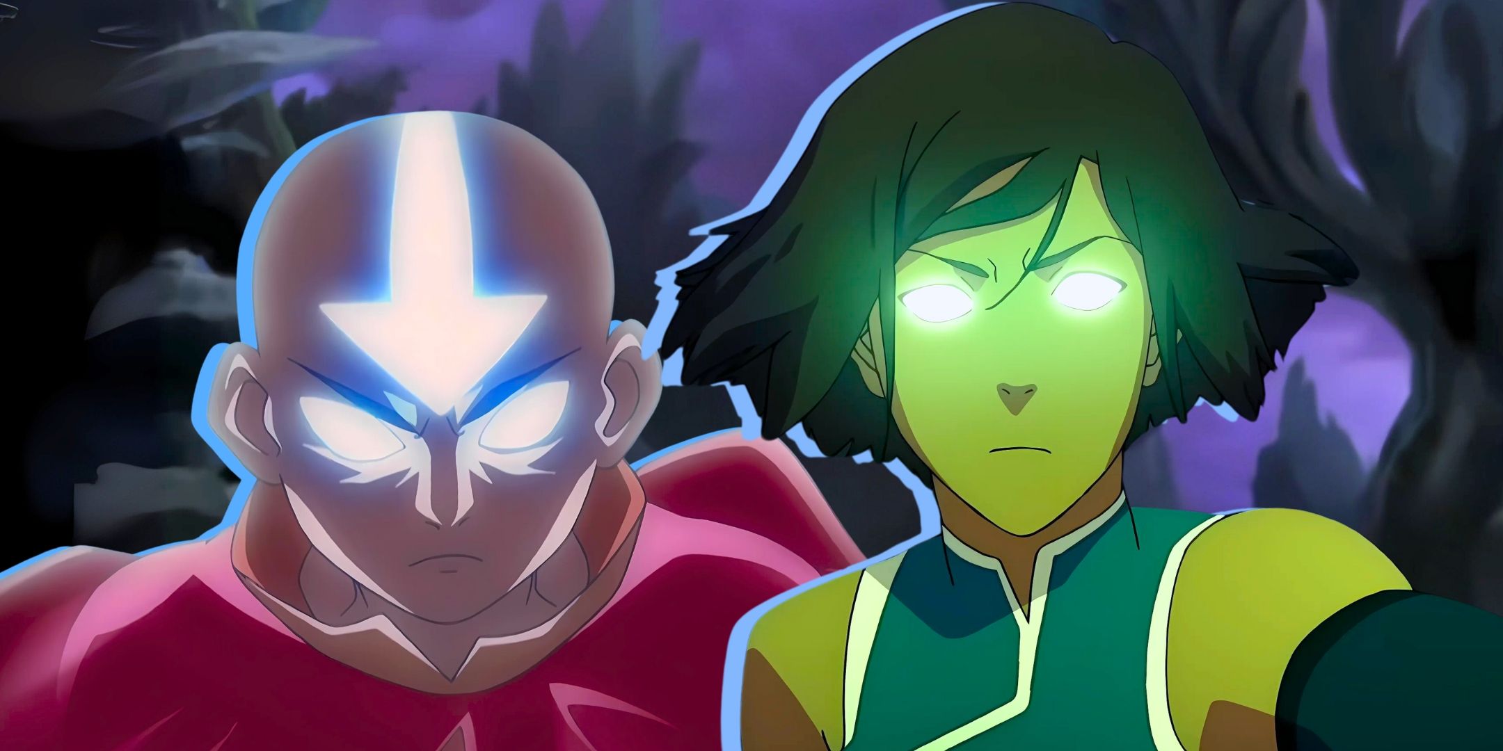 Avatar: El Airbender Aang de Anglee y la leyenda de Korra en el estado de Avatar