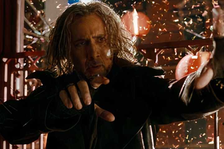 Nicolas Cage casts a spell as Balthazar Blake in The Sorcerer's Apprentice.
