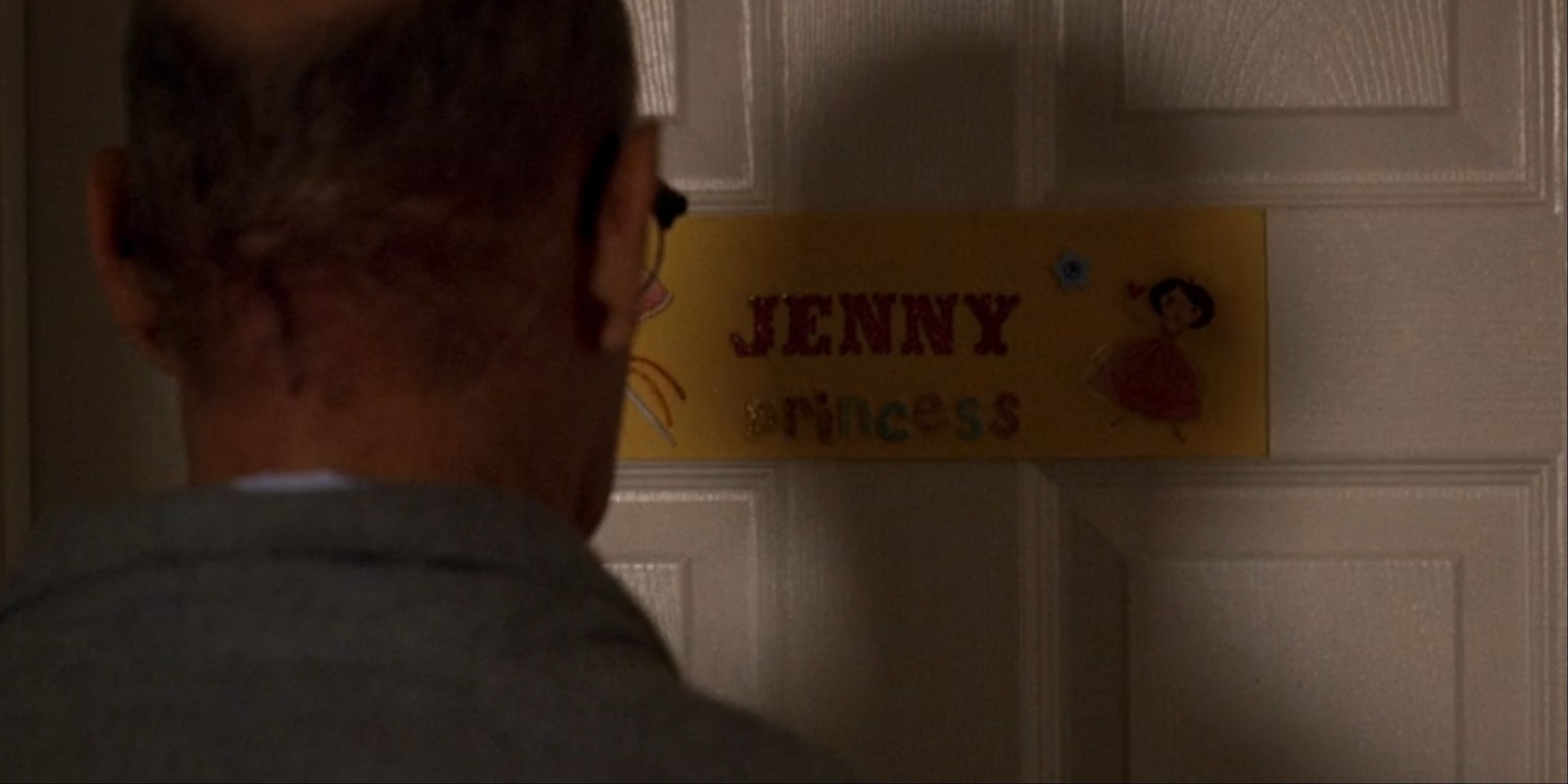 Norman looking at his daughter's bedroom door in the Criminal Minds episode Normal