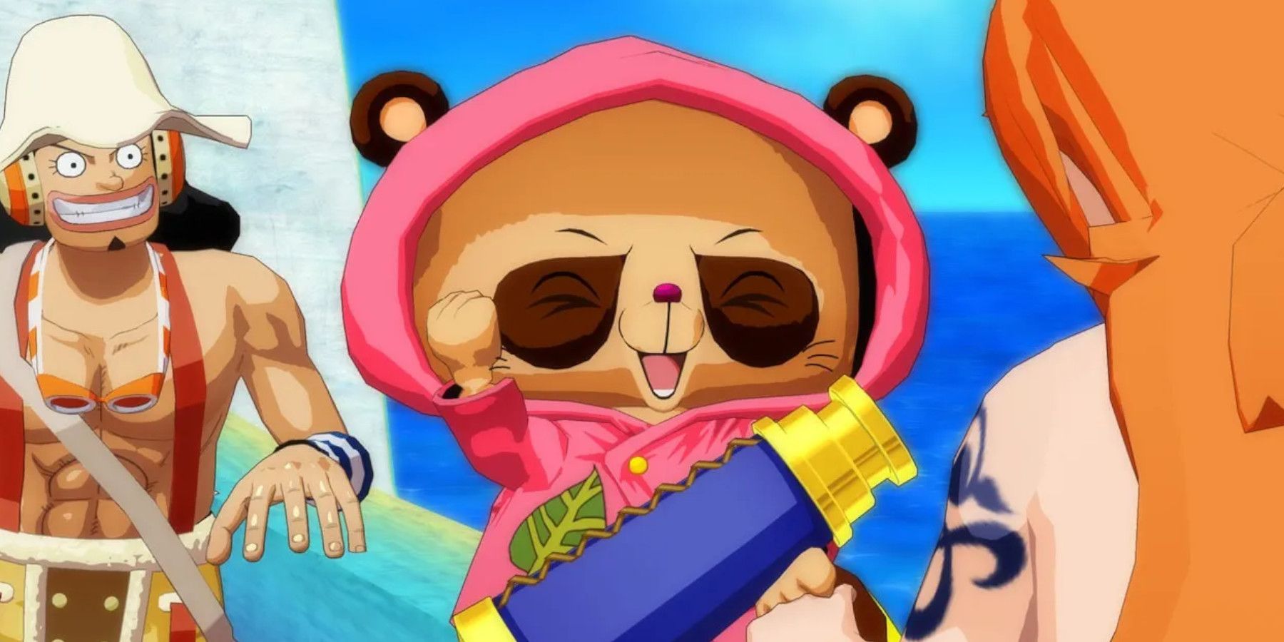 Pato holds a telescope in One Piece Unlimited World Red