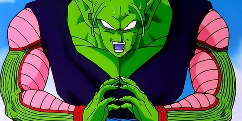 Piccolo junta as mãos enquanto luta.