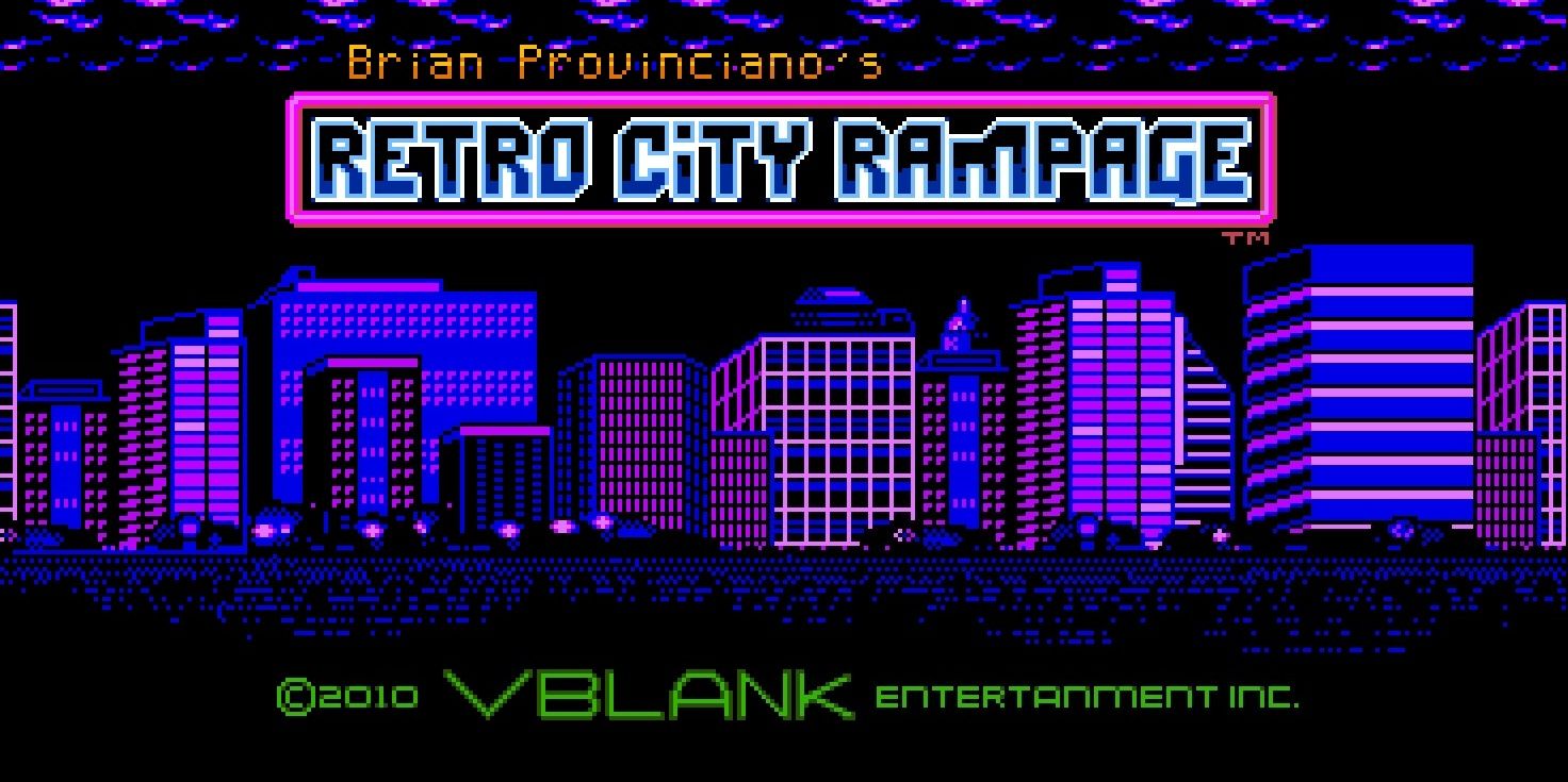 Retro CIty Rampage Title Screen