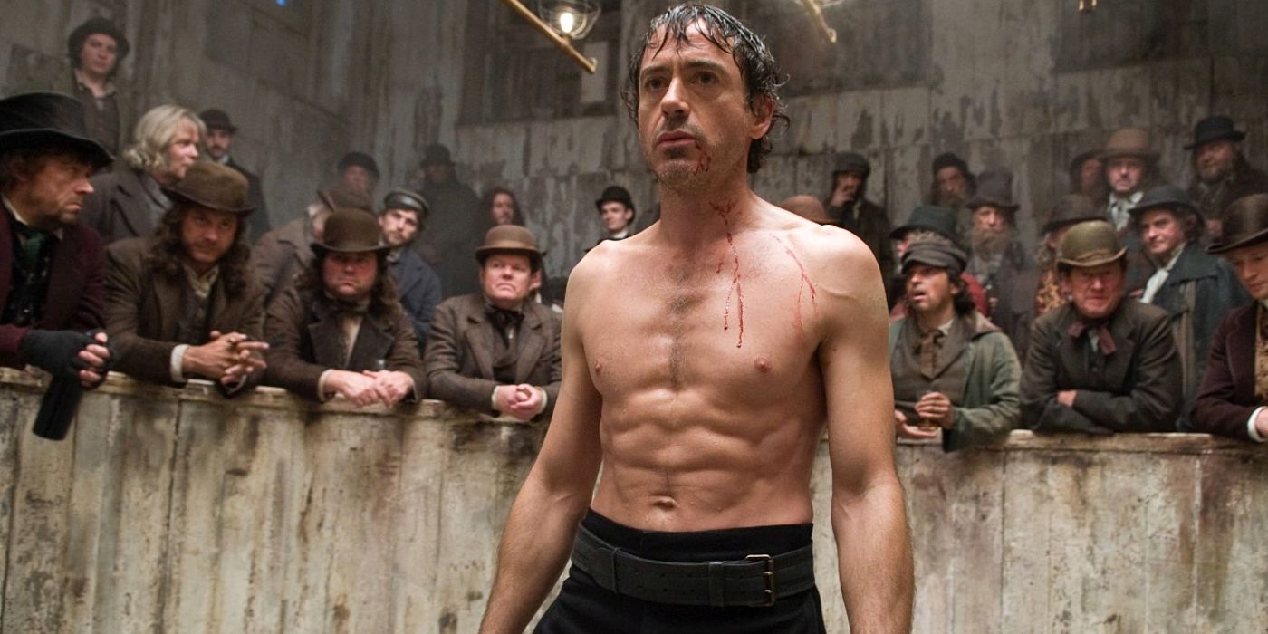 Robert Downey Jr. in Sherlock Holmes Fight Scene