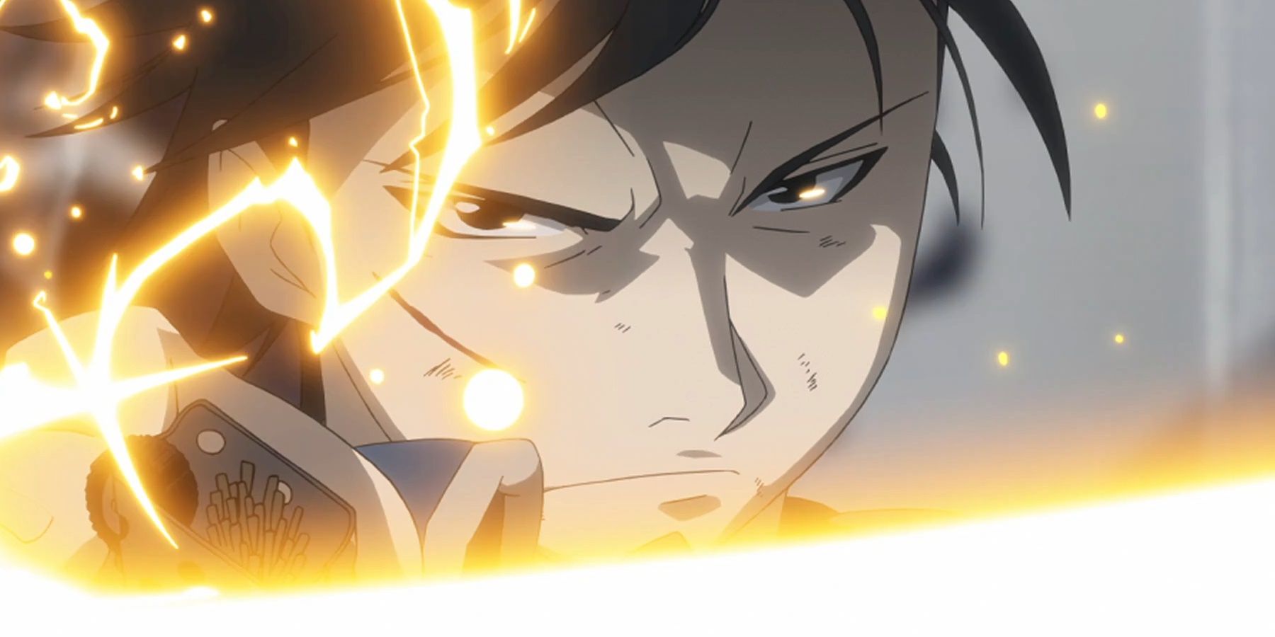 Roy Mustang is setting off flames. - Fullmetal Alchemist