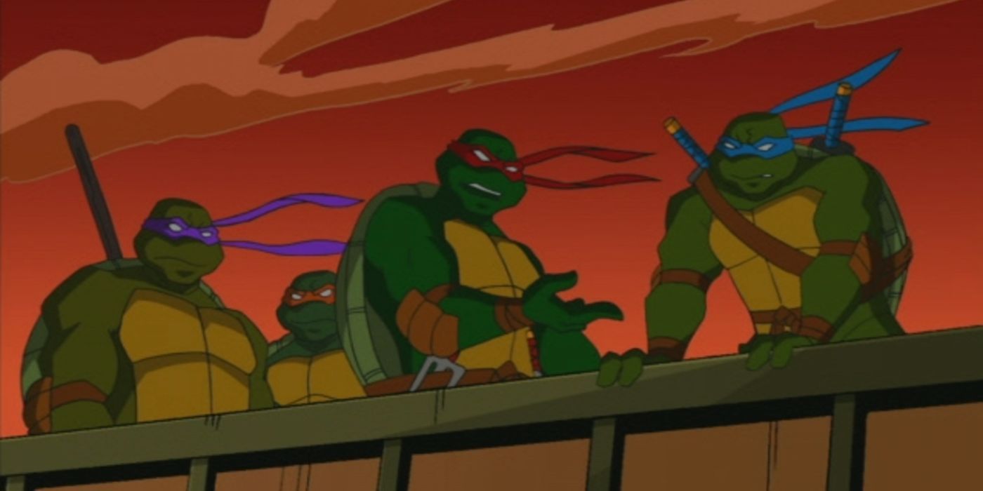 Leonardo, Raphael, Donatello and Michelangelo from the TV series Teenage Mutant Ninja Turtles (2003)