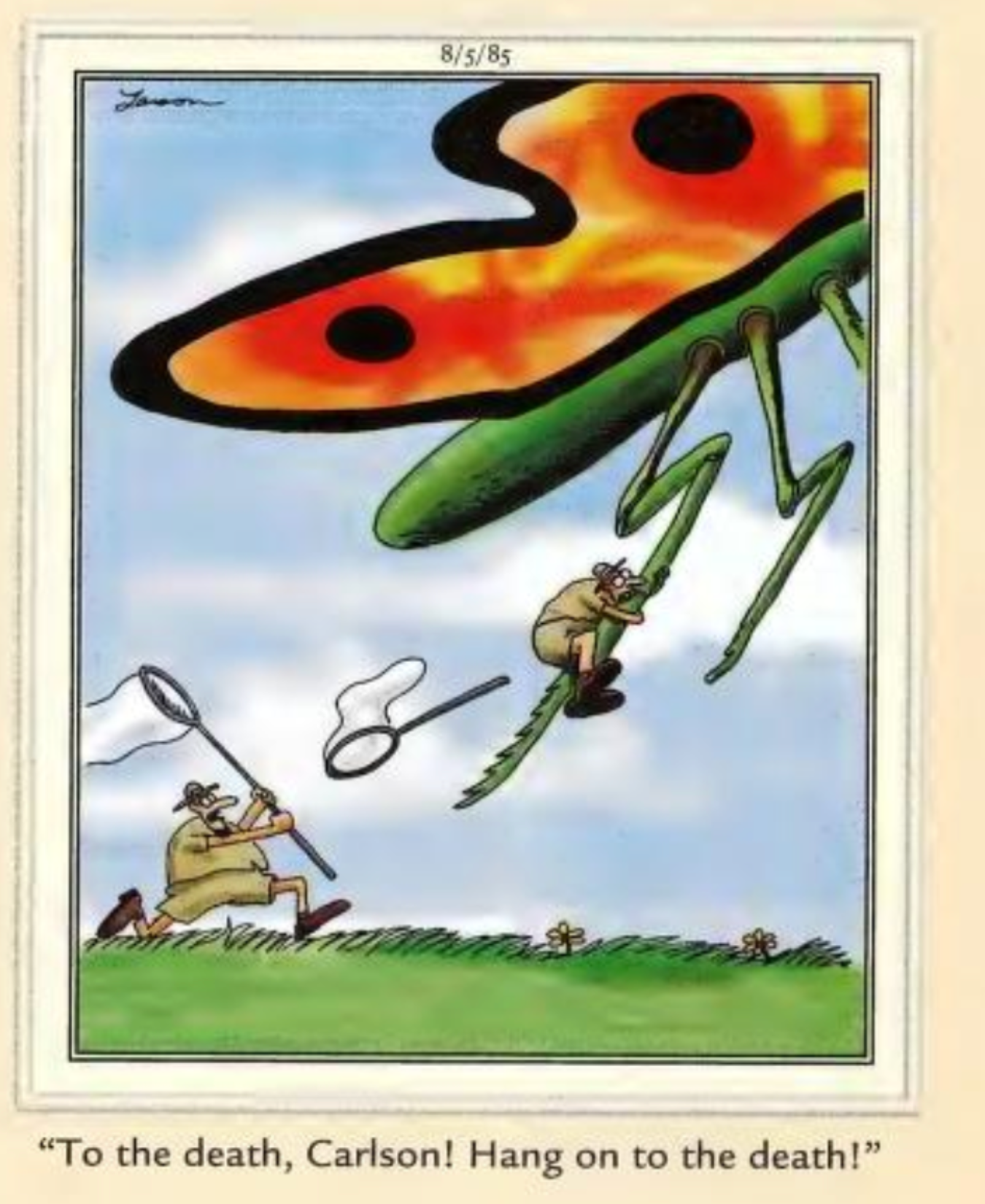 The Far Side Hang on Carlson